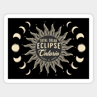 Total Solar Eclipse Ontario Canada April 2024 Magnet